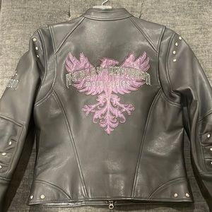Leather Harley Davidson motorcycle Jacket